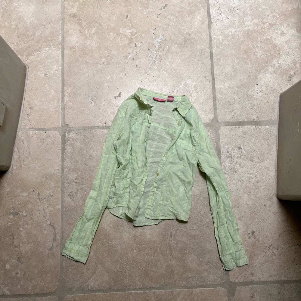 Green blouse
